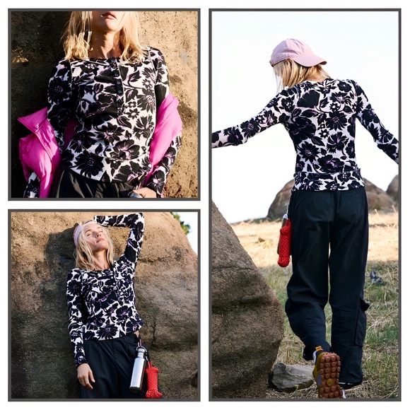 NWT Free People Movement Rally Printed Layer Top - Picture 3 of 15